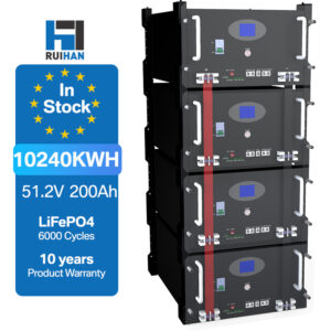 51.2V High Voltage 100Ah 200ah Solar Battery 5kWh 10kwh 15kWh 20kWh 25kWh 30kWh Stackable Battery with 10 Years Warranty