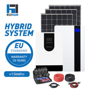 12KW Hybrid Inverter Home Storage 15KWH Battery ≥13 Windproof Weather-Resistant Commercial Load Compatible