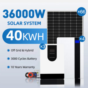 36KW Triple Hybrid Inverter Home Storage 40KWH Ultra-Capacity Battery Remote Cluster O&M Weatherproof