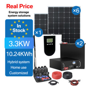 3.3KW 10.24KWh LiFePO4 Home Solar Storage System - Compact Backup Power for Small Households & Outages