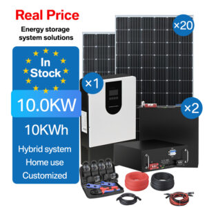 10KW 10KWh LiFePO4 Home Solar Storage System - High-Power Backup for Outages & AC/Heater Use