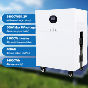 11KW 24KWh All-in-One Home Solar Storage System - LiFePO4 Battery for Whole-House Backup & Extended Outages
