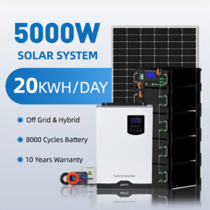 5KW 10KW 20KW Hybrid Power System Wind Turbine Generator and Solar Panels for Home Use Efficient Wind and Solar Energy System