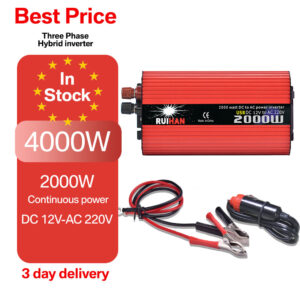 2000W 4000W Car Inverter Dc 12V Modified Sine Wave 24V Ac 110v 240v Converter Car Power Inverter for Home