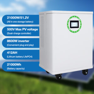 8.6KW 21KWh All-in-One Home Solar Storage System - LiFePO4 Battery for Extended Outages & Whole-House Use