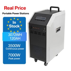 3500W AC Output Portable Energy Storage System Iron Case - 25.6V 3072WH LiFePO4 Battery 220V 3500W Inverter details