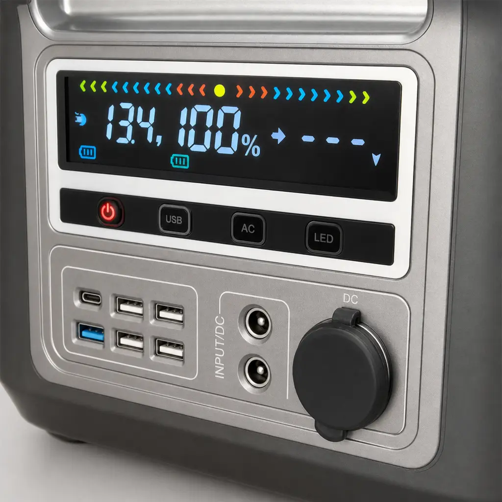 YJ908-1000W Portable Power Station with Wireless Charging - Image 2