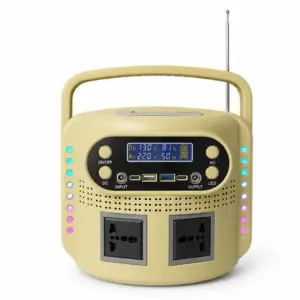 YJ-906 200W-600W Portable Power Station with Bluetooth Speaker