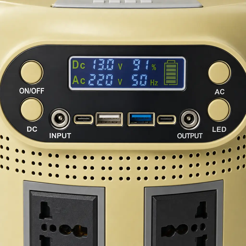 YJ-906 200W-600W Portable Power Station with Bluetooth Speaker - Image 2