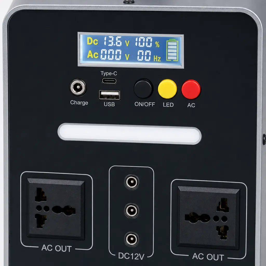 YJ905 Portable Power Station 500W-1000W (Iron Case) - Image 2