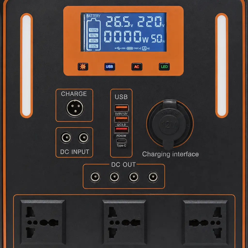 YJ905-2500W Portable Power Station (Iron Case) - Image 2