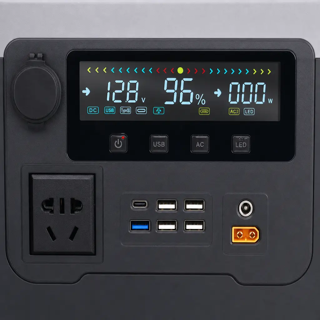 YJ908-800W Portable Power Station with Wireless Charging - Image 2