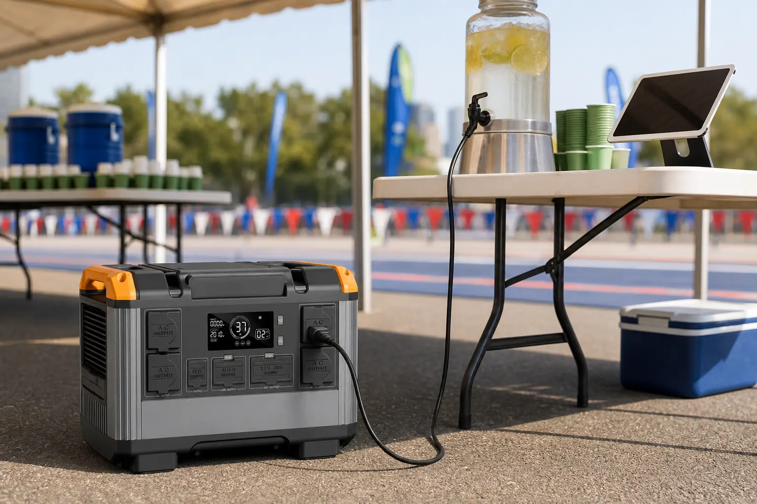 Ruihan T20 2400W at a Race Aid Station