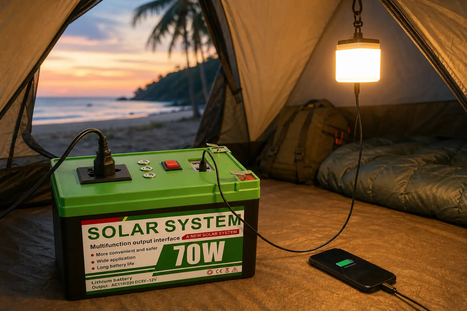 C701 70W LiFePO4 Portable Power Station - Image 7