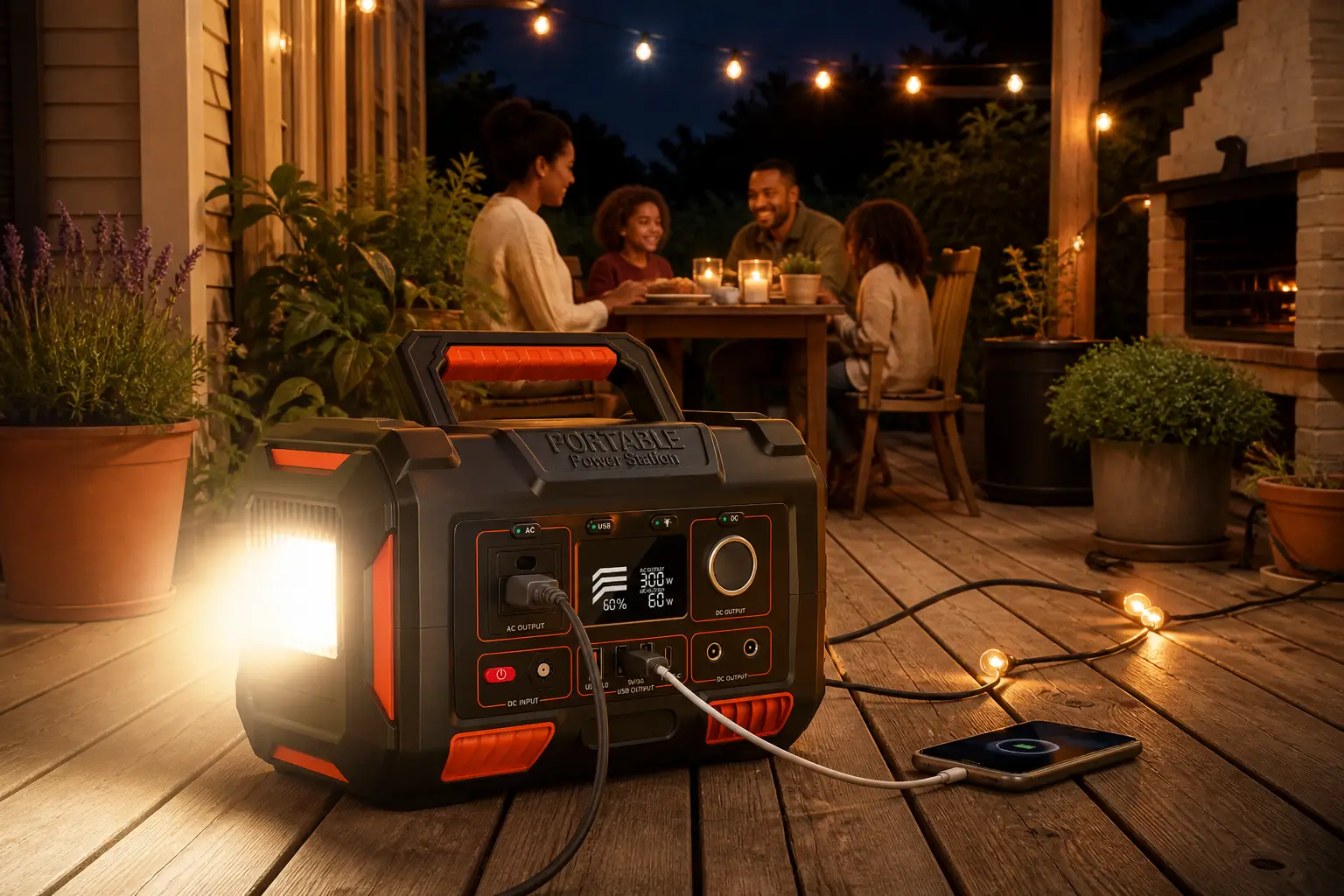 Ruihan A3C 300W Portable Power Station with Wireless Charging