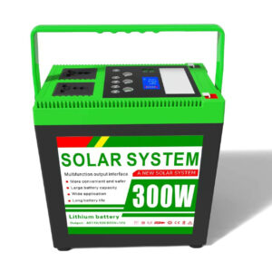 300W Solar Powered LiFePO4 15A/192wh Battery Portable Power Station with Modified Sine Wave Inverter Car RV PUS