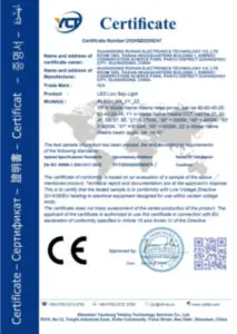CE EMC / LVD certificate, EN 55032 / 55035 and IEC / EN 62368-1 — Ruihan Energy