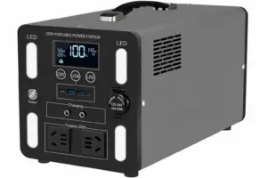Ruihan Alloy-Shell LiFePO4 Portable Power Station — 800W / 1000W / 1200W (600Wh to 1800Wh)