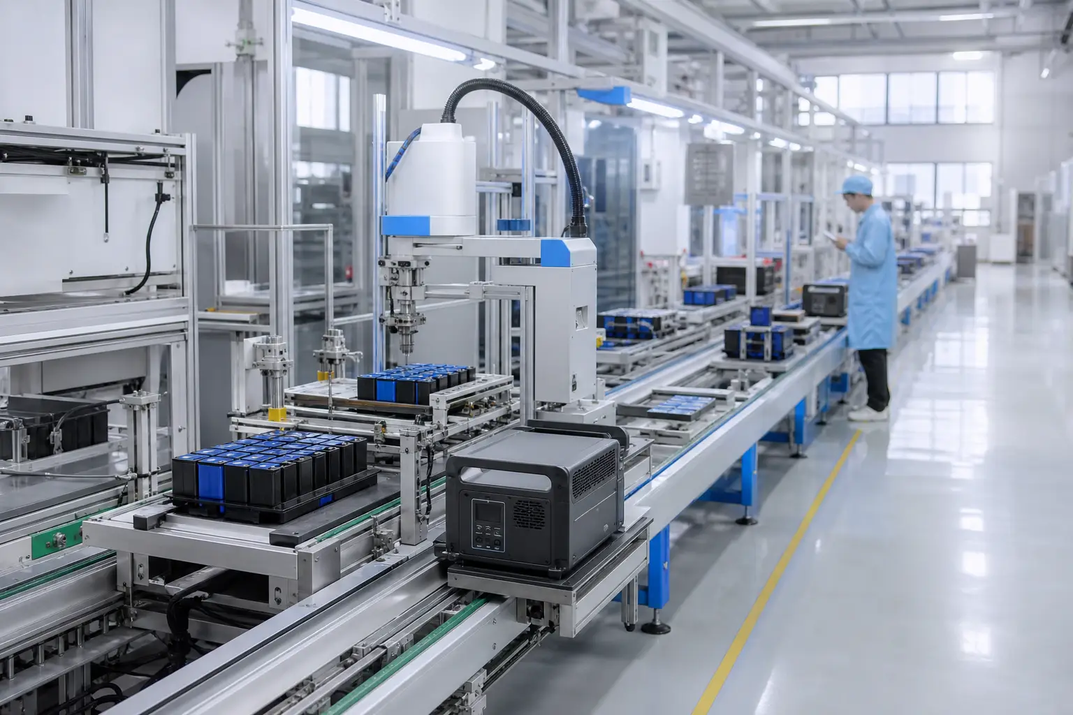 Automated production line for portable power stations