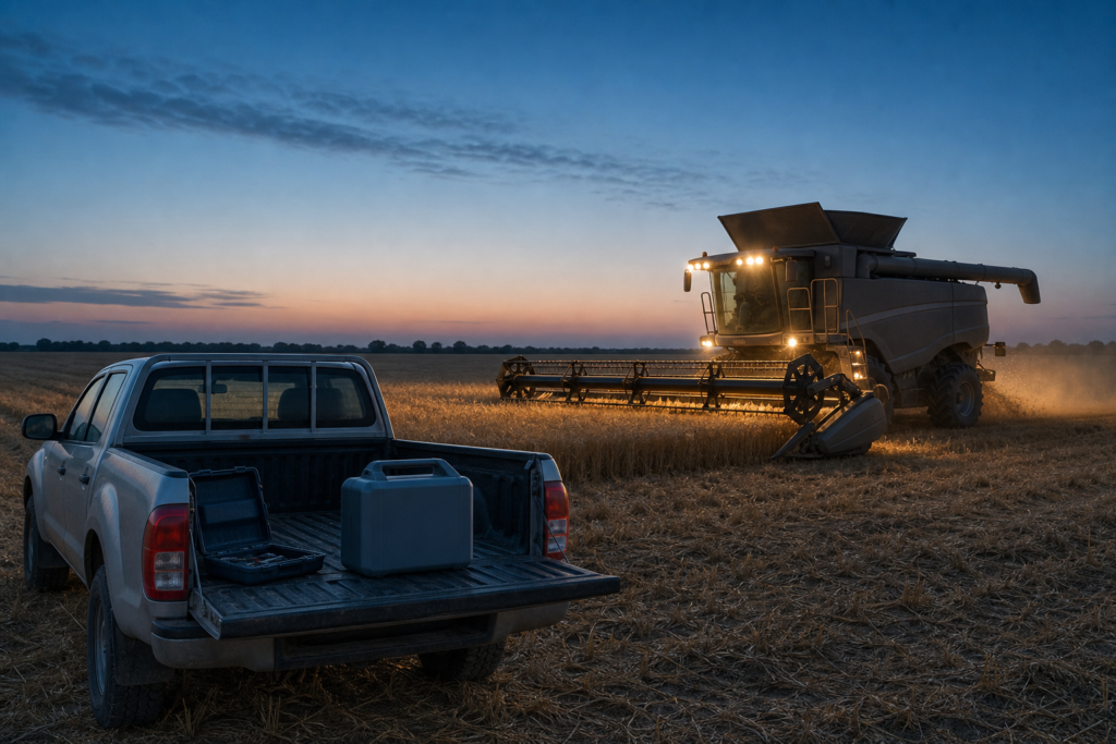 Backup power for harvester machines - dusk hero