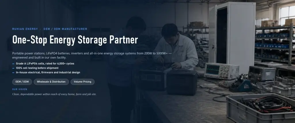 One-stop solar and storage solutions from the Ruihan Energy manufacturing factory