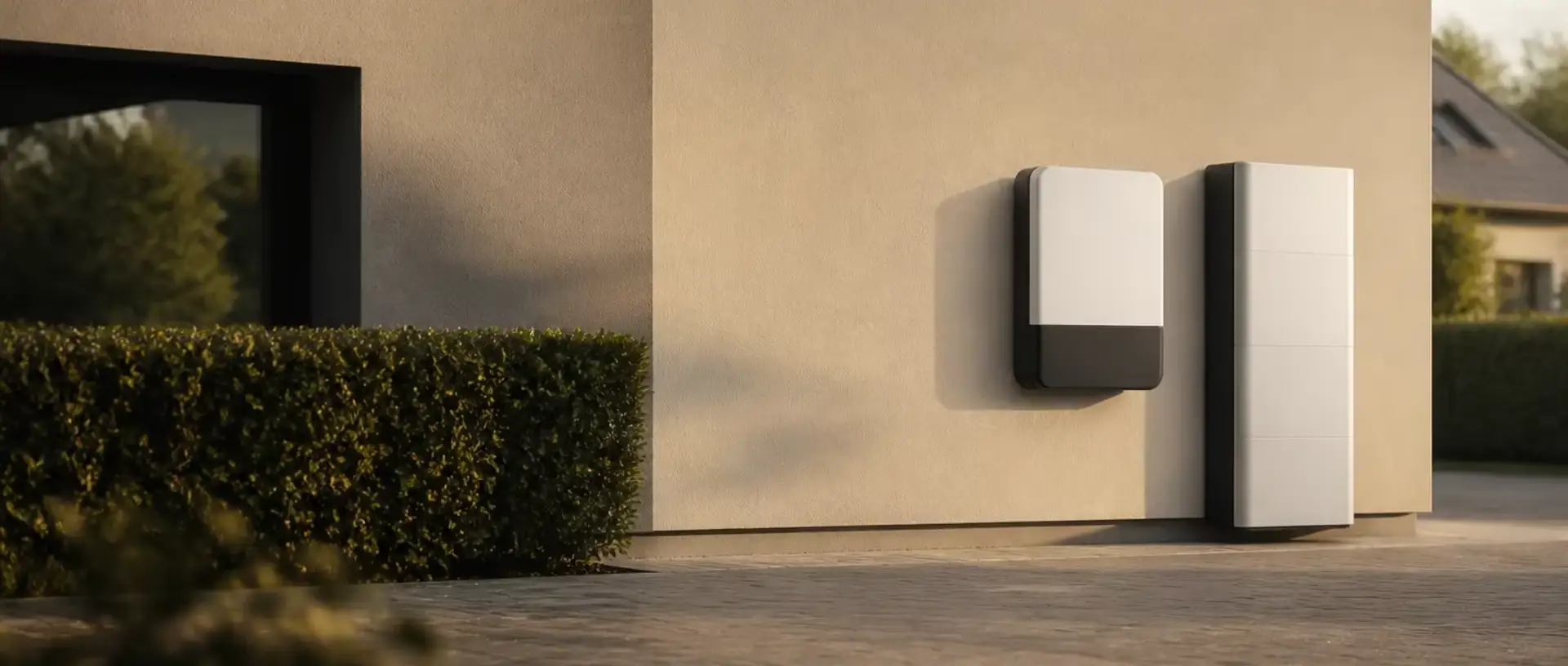 Solar energy systems installed for a modern home