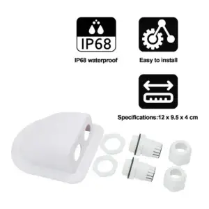 Ruihan RH-SJB IP68 waterproof double cable entry gland with two PG11 glands and stainless steel screws