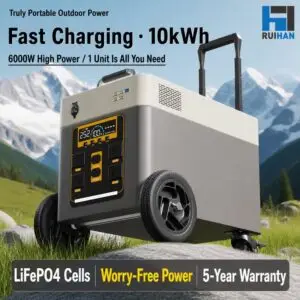 10kWh Portable Power Station 5000W | LiFePO4 Trolley Power Station