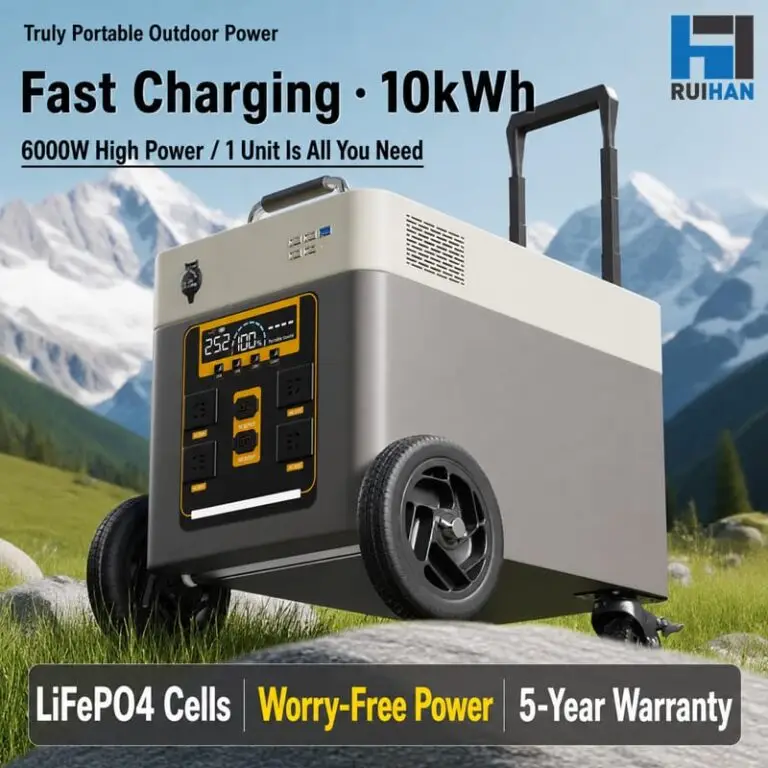 10kWh Portable Power Station 5000W | LiFePO4 Trolley Power Station