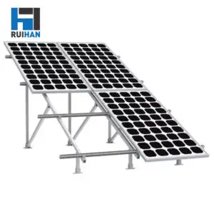 Ruihan Ground Mount Solar Bracket System | Customizable PV Panel Mounting