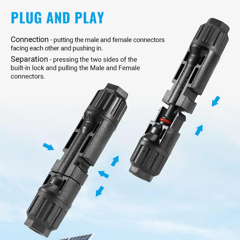 Ruihan RH-SC MC4 Connector Male and Female | Solar Panel PV Plug Socket - image 3