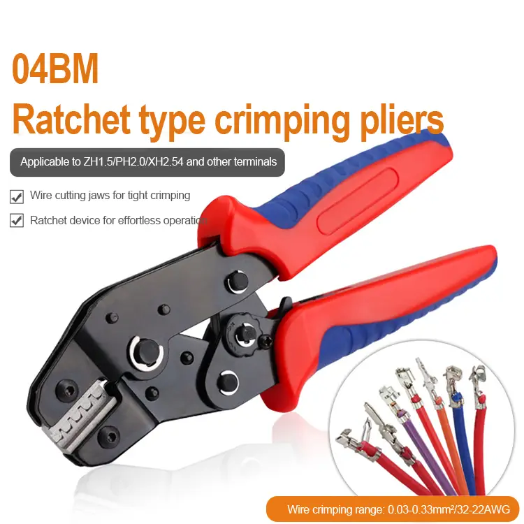 Ruihan SN-04BM Small Plug Spring Terminal Crimping Pliers | SH1.0 XH2.54 Wire Crimper - image 5