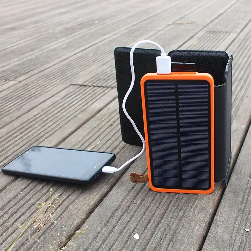 Ruihan Portable Solar Power Bank 10000mAh / 20000mAh | Foldable Solar Charger with LED Flashlight