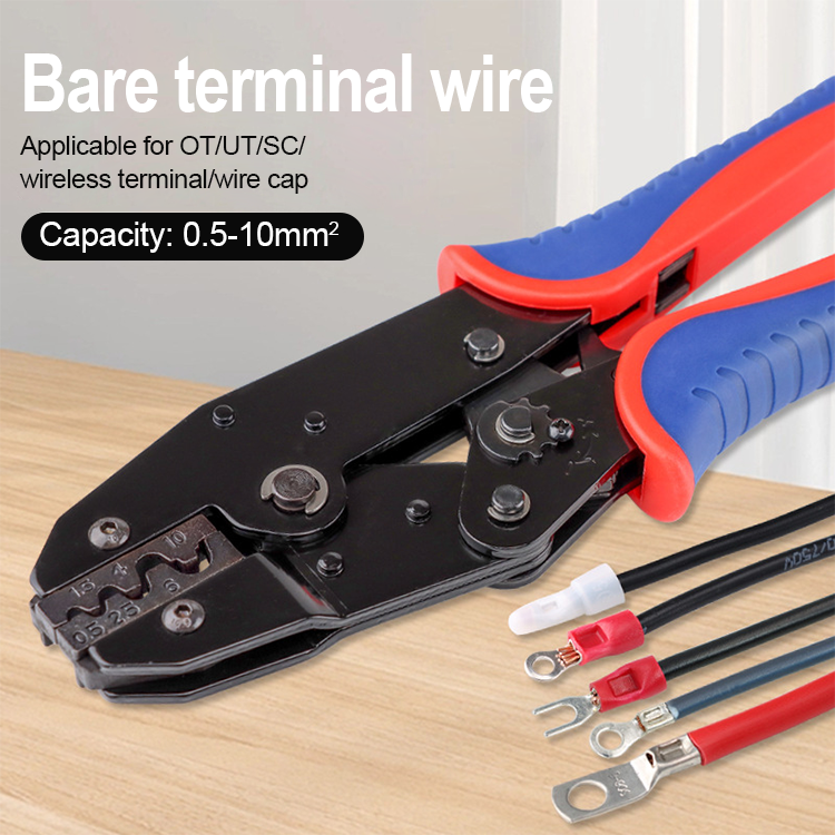 Ruihan YF-10N Industrial Grade Copper Nose Crimping Pliers | Black Oxide OT/UT Lug Tool - image 4